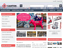Tablet Screenshot of canton-distribution.com